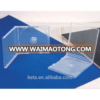 Wholesale Plastic Transparent 10.4mm Single PS Jewel CD Case