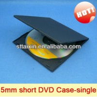 5.2mm black slim mini double dvd case