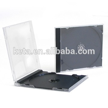 10.4mm Single Disk Media Plastic Case For CD Packaging