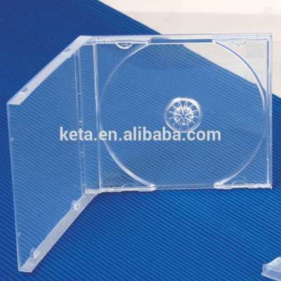 Wholesale Plastic Transparent 10.4mm Single PS Jewel CD Case