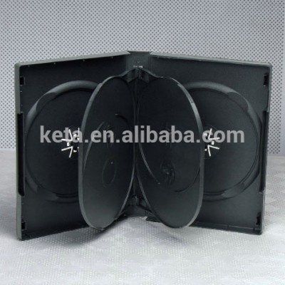 22MM Thick DVD Box 6 Discs With Tray Black Cover Case