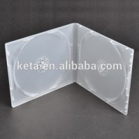 10mm Frosty Clear PP Storage Case For Double Discs