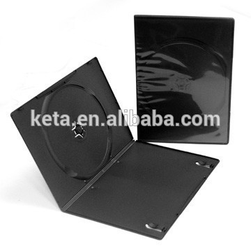 Low Price 7MM Slim Single Black Hard Plastic Long DVD Case